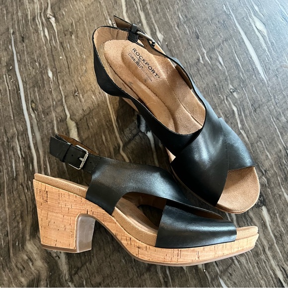 Rockport Women's Black Slingback Sandals - Picture 4 of 7